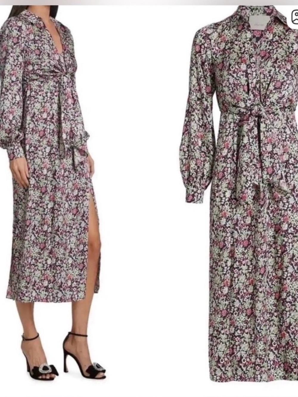 cinq a sept Floral Midi Dress - Picture 5 of 13
